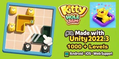 Kitty Hole Jam – 1000 Levels Unity Source Code
